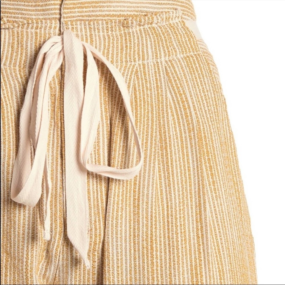 Free People Yellow Striped Pants - Picture 3 of 9